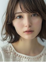 ラファンジュ ヘアー クレオ(Rohange hair Creo) ナチュラルボブ×シアーカラー 20代30代