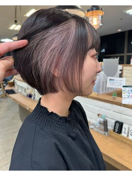 ゴウトゥデイ 横須賀店(GO TODAY) インナーカラー × ペールピンク