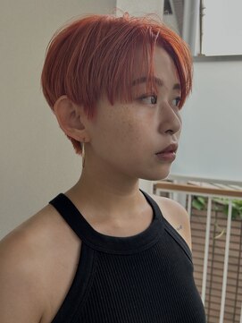 カサネ(casane) ショートヘア／オレンジカラー