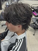 アウル 心斎橋(owl)&nbsp;フェザーパーマ/フェザーショート/センターパート/韓流/黒髪