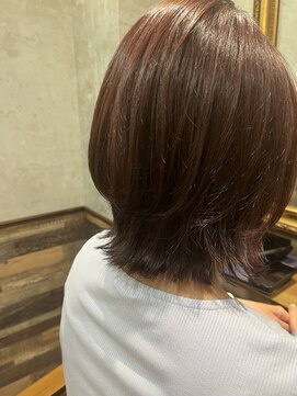 ミリ 府中(Mili) 外はね×ピンクブラウン