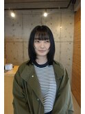 ミディアムボブ×顔まわりレイヤー（前髪との相性◎）