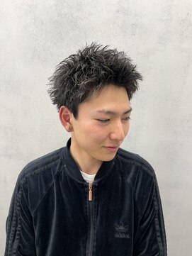 ルースト 京都四条大宮店(ROOST) ピンパーマ×スパイキーショート