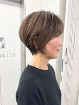 ジエクトアイロ 江坂駅前&nbsp;似合わせショートボブ/フェザーショート/細めハイライト