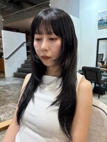 ノラ ヘアーサロン(NORA HAIR SALON) スタイリング簡単レイヤーカットハッシュカットブルーブラック