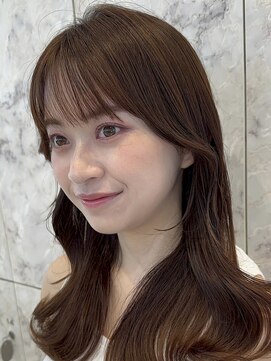 ハローバイシー 仙台(Hello by Sea) フェイスフレーミング×暗めカラー[ワイドバング/韓国]