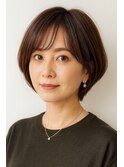 ショートカット・レイヤーカット×白髪ぼかし