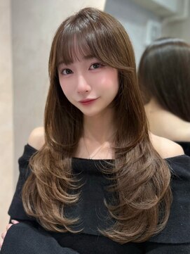 大人ガーリー/似合わせカット/ミディアムレイヤーカット/銀座