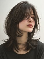 アース 天満橋店(HAIR & MAKE EARTH)&nbsp;冬映え◎ハッシュカット×顔周りレイヤーカット