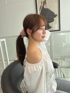 ロンド クラン 岡崎(Lond Clan) 結んでも可愛い顔まわりカット