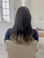 オンド(onde)&nbsp;大人な裾カラー　ベージュ