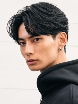 フィフス 栄(fifth) 栄ニュアンスパーマカルマパーマセンターパートガイルヘア緩め
