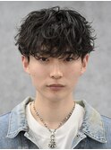 シャドウパーマ ニュアンスパーマ 韓国風マッシュ ルーズパーマ