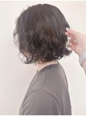 【morio 原宿】ニュアンスボブパーマ ひし形スタイル