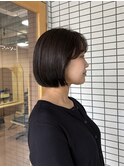 岡山ボブニュアンスパーマ髪質改善トリートメントレイヤー