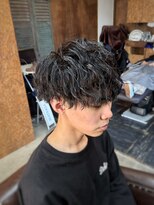 コモレビ(komorebi) 【山本智文】ツイストスパイラルパーマメンズマッシュ