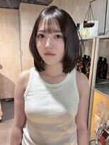 ラベル 渋谷(LAVEL) レイヤーボブシースルー前髪カットシャギー縮毛矯正髪質改善渋谷