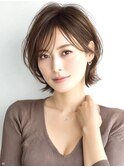 大人ショートレイヤー白髪ぼかし脱白髪染め40代50代60代原宿