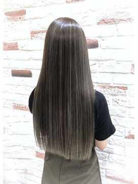 アッシュ 大森店(Ash) 【髪質改善×ケアブリーチ極細ハイライトグレージュ】