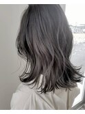 暗髪でオシャレに☆地毛風グレージュ