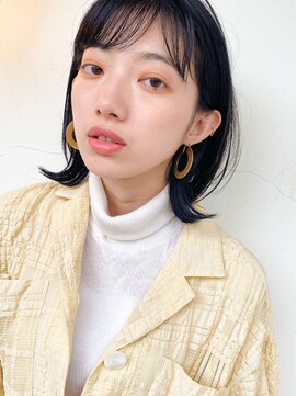 アンジェリカ(Angelica) 黒髪×シースルーバング×外ハネボブ