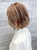 オーブ ヘアー アンリ 梅田店(AUBE HAIR unli)&nbsp;【AUBE HAIR】アッシュグレージュ_ゆるふわウェーブ