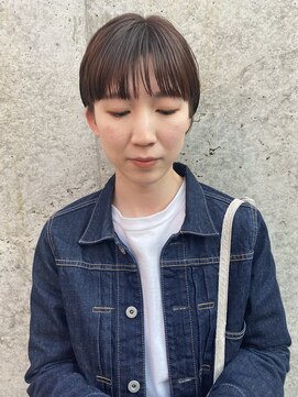 モリオ フロム ロンドン 大宮2号店(morio from London) 【なかじま ひびき】ワイドバング×コンパクト前下がりショート