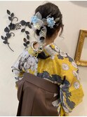 着物スタイル♪卒業式・袴の紐アレンジ☆