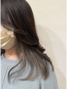 リアン 熊谷本店(Rien) インナーカラー×グレージュ