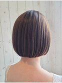 ミニボブ×ラテグレージュ|アースカラー/20代/30代/40代