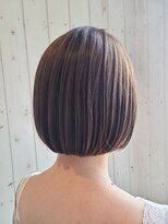 ココロヘアー 住吉店(Cocolo hair) ミニボブ×ラテグレージュ｜アースカラー/20代/30代/40代