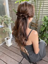 ダブル(W)&nbsp;【hair salon W】オトナハーフアップアレンジ