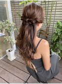 【hair salon W】オトナハーフアップアレンジ