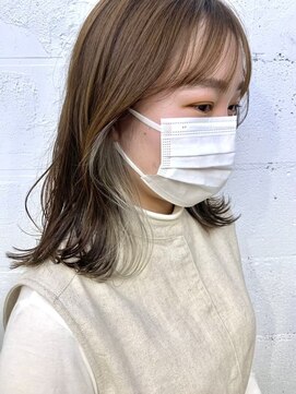 ヒート バイ アンカットラウンジ 渋谷(HEAT by UNCUT&LOUNGE) ☆ホワイトベージュインナーカラー/ダブルカラー/ケアブリーチ