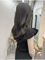 ヌープヘアーアイス(NUUP.hair ici)&nbsp;大人可愛い透明感ブリーチなしオリーブグレージュくすみカラー