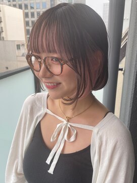 ロンドルーチェ 心斎橋(Lond luce) ダークアッシュ/ミディアムレイヤーカット［髪質改善/縮毛矯正］