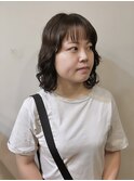 伸ばしかけミディアムパーマ