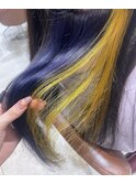 ライブ前の激かわインナーカラー