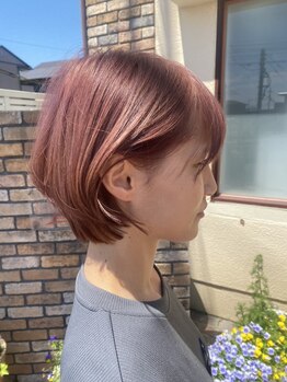 サロン ド アイの写真/【JR網干駅徒歩3分】小顔に見える立体カットにリピーター多数★貴方も今日からコンプレックスとサヨナラ♪