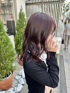 ヘアーアンドメイク シーク 八王子(HAIR&MAKE SeeK) ブリーチなし暖色カラー