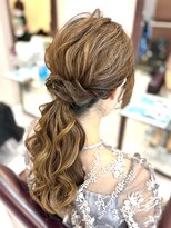 ルセ イノベーション 白岡本店(Ruse innovation)&nbsp;【8月】結婚式アレンジ・ポニーテール