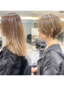 アンド ストーリーズ(&STORIES) ショートボブ髪型40代50代60代前髪あり前髪なし【橋本】