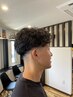 メンズカット+パーマ
