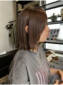 レイヤーボブ×アッシュブラウン