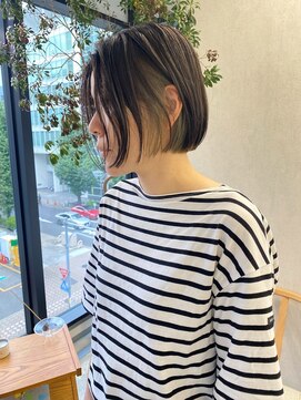 キジ(kiji) 【kiji】ボブ　× インナーカラー　＃久屋大通＃丸の内＃伏見