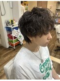 マッシュウルフツイストパーマ