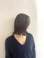 小森谷,黒髪,ボブルフ,ネビージュ,小顔,ワンレンj84