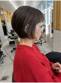 アラサーアラフォーウェット感ウルフカットエアリーショート