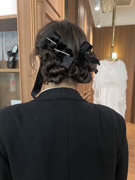 ユルクメゾンシティ 名古屋(JURK MAISON CITY) 卒業式　リボン　ヘアセット