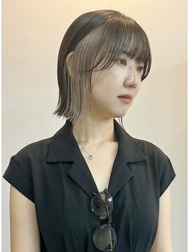 サクラ オモテサンドウ(SAKURA) ホワイトグレー/インナーカラー/デザインカラー